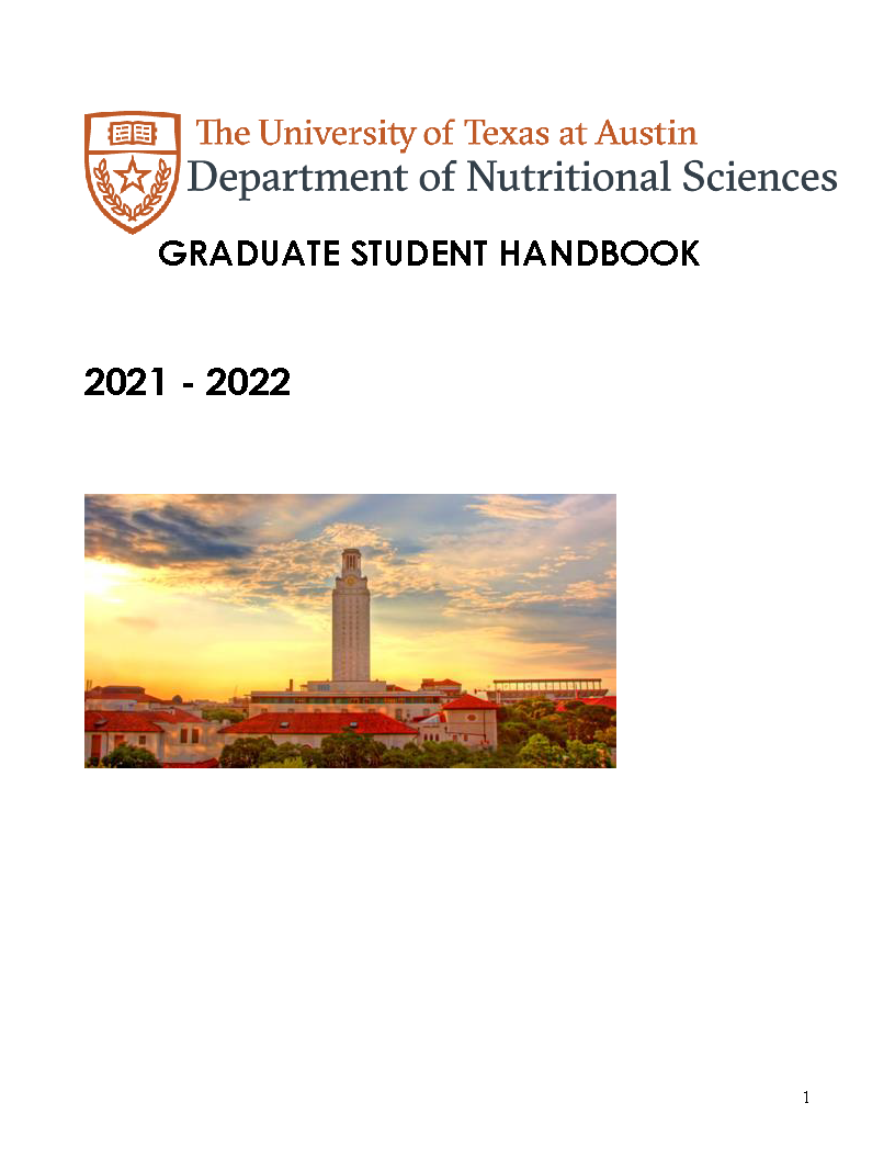 2019 2020 Graduate Student Handbook