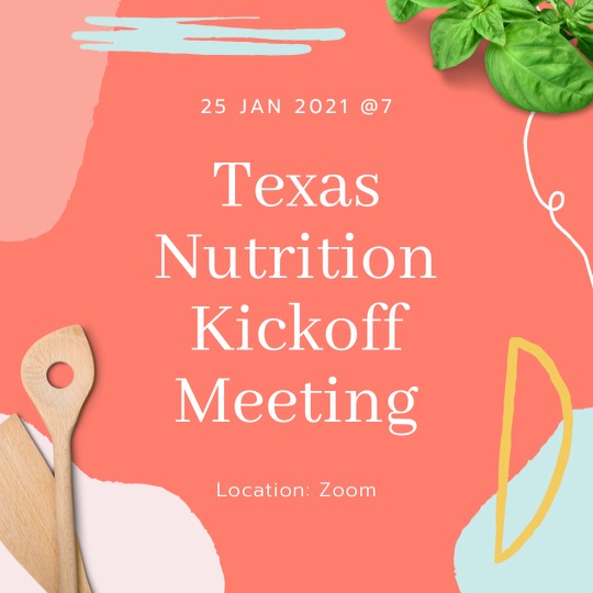 TX nutrition kickoff meeting